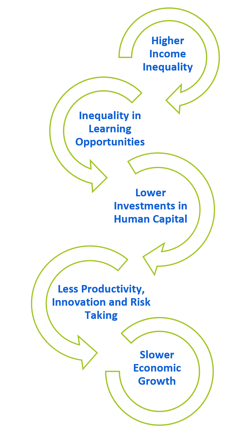2.8 Income inequality slows the rate of long-term economic growth