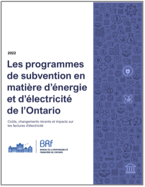 Rapport Les programmes de subvention en matière d'énergie et d'électricité de l'Ontario