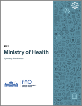 Ministry of Health: Spending Plan Review report cover