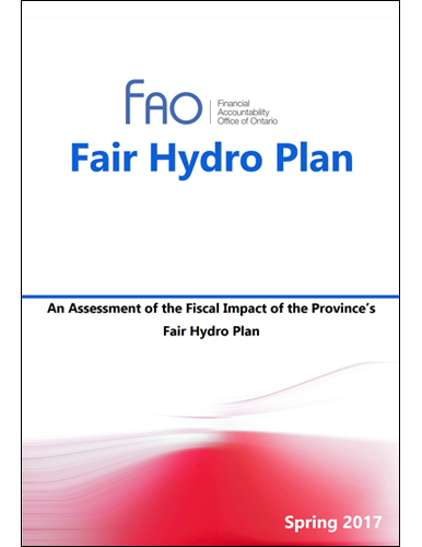 An Assessment of the Fiscal Impact of the Province’s Fair Hydro Plan