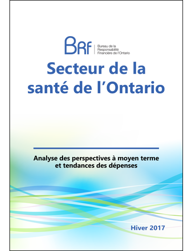 Secteur de la santé de l’Ontario :  Analyse des perspectives à moyen terme et tendances des dépenses