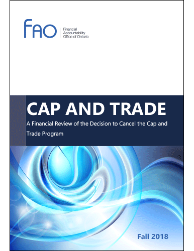 Cap and Trade: A Financial Review of the Decision to Cancel the Cap and Trade Program